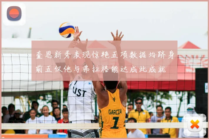 奎恩新秀表现惊艳五项数据均跻身前五仅他与弗拉格能达成此成就