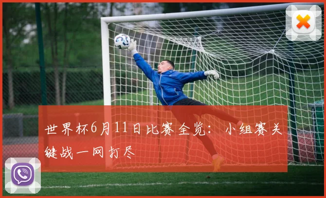世界杯6月11日比赛全览：小组赛关键战一网打尽